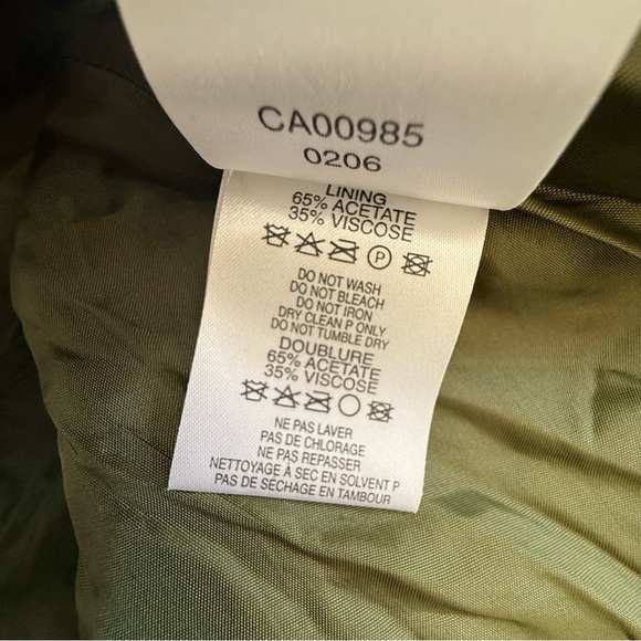 Hobbs London Tweed Skirt Green Plaid A-Line Made in England UK 16 US 12 Wool Zip - Picture 14 of 14